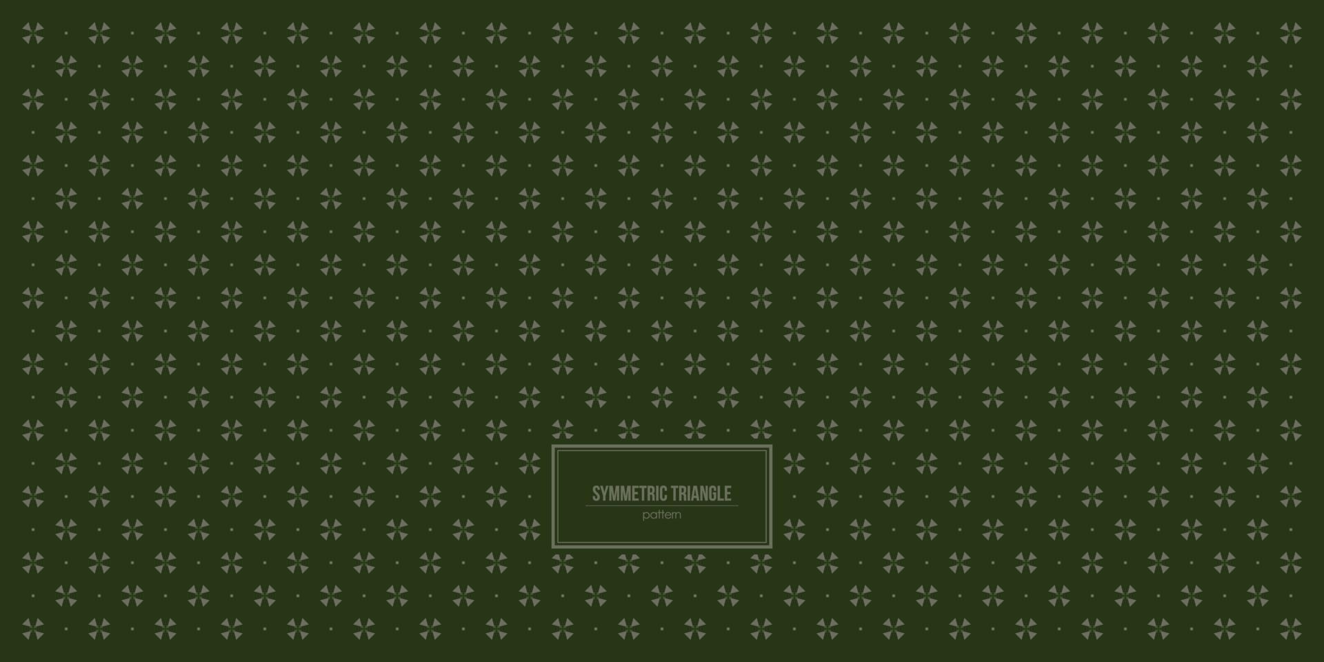 symmetric triangle pattern with dark green pattern vector