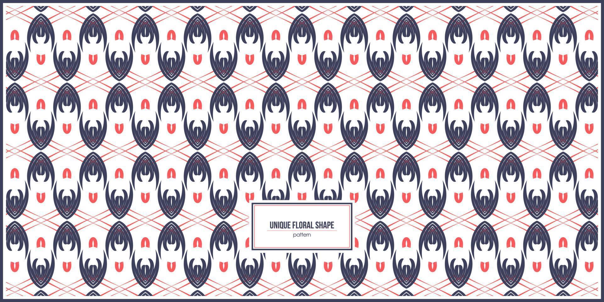 unique design of floral shape pattern vector