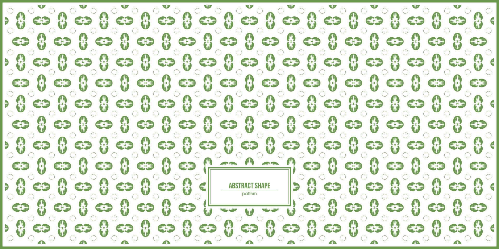 abstract shape pattern with dominant leaf green color vector