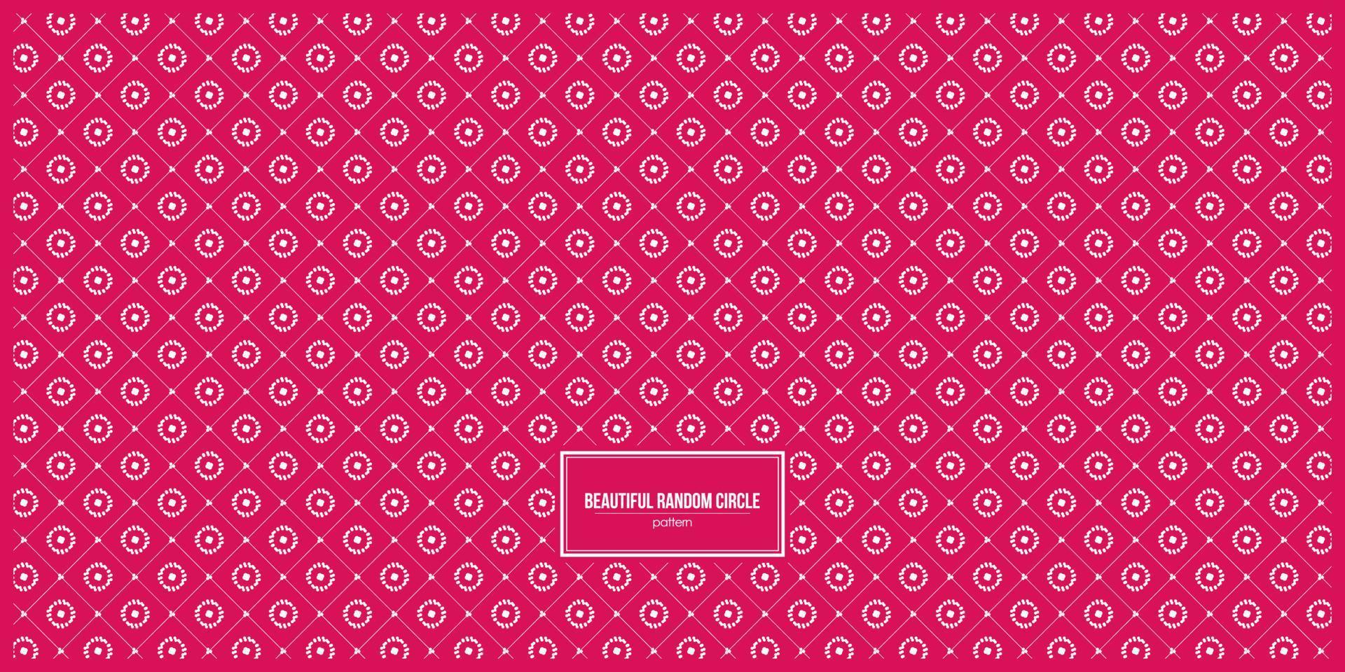 beautiful random circle pattern with red background vector