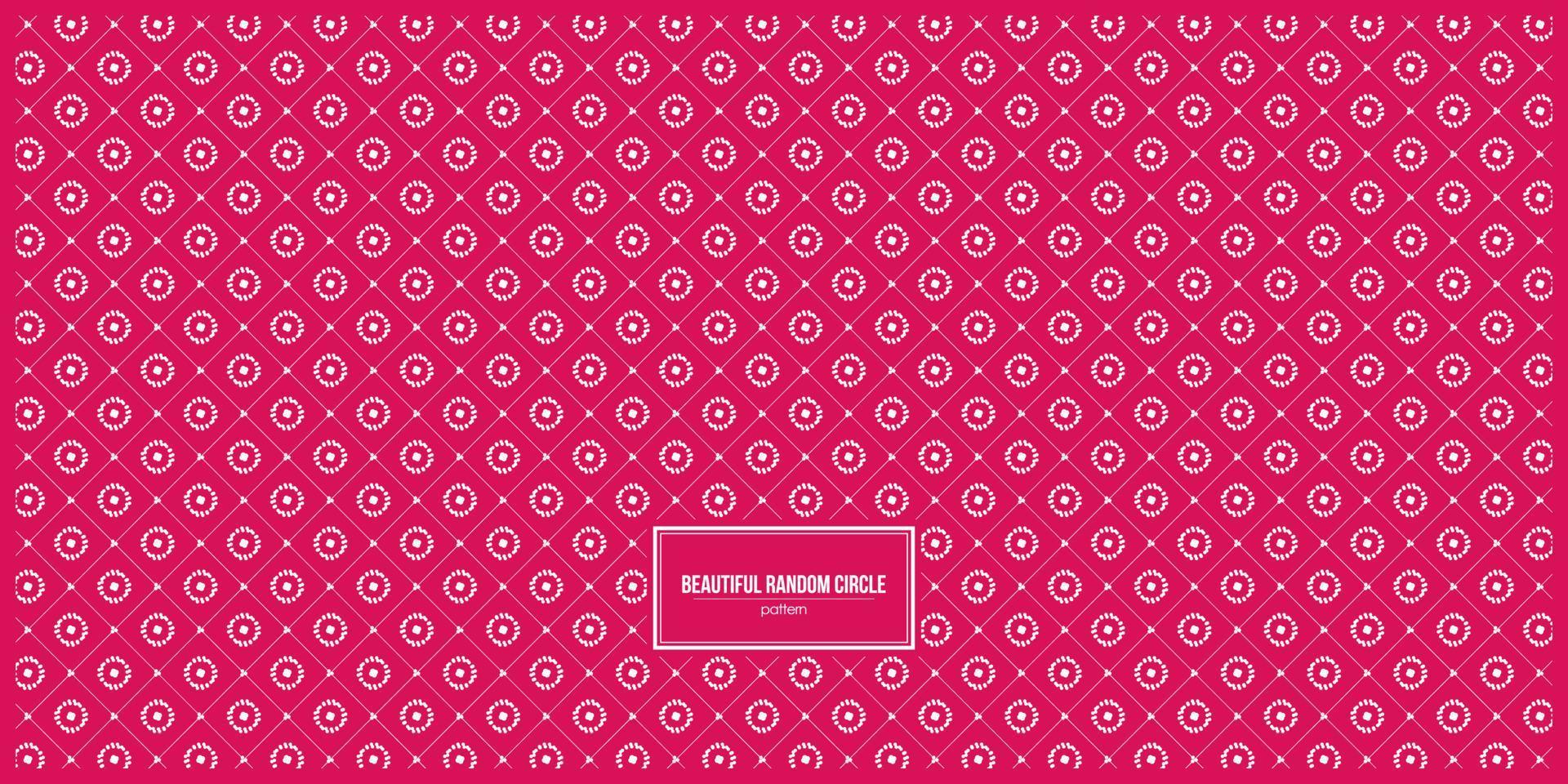 beautiful random circle pattern with red background vector