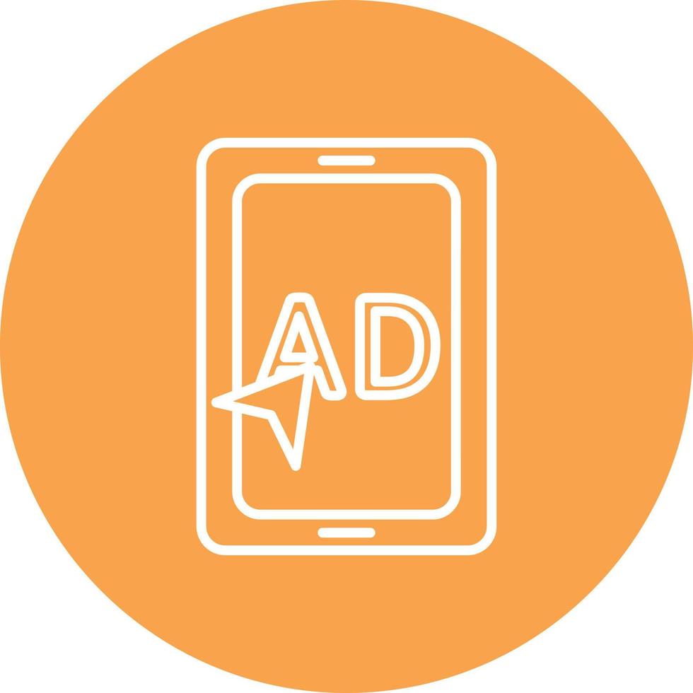 AD Line Circle Multicolor vector