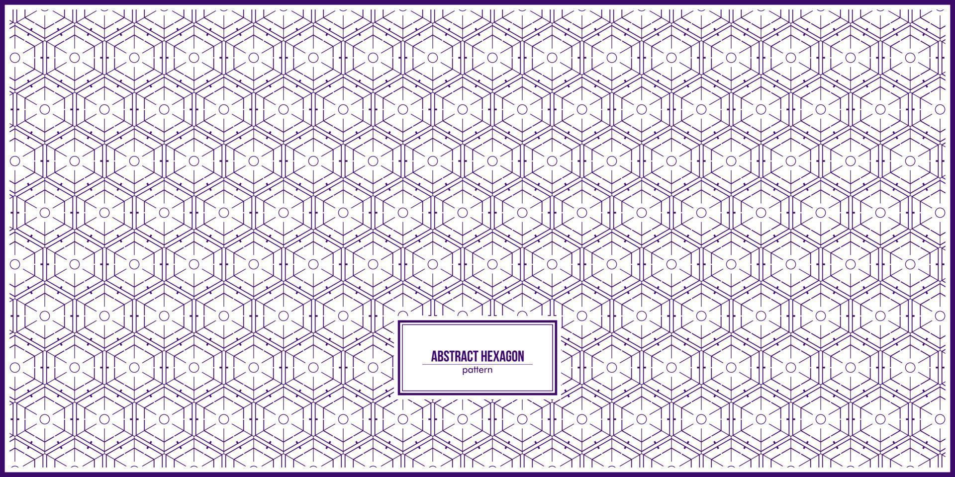 abstract pattern of dark purple hexagonal lines vector