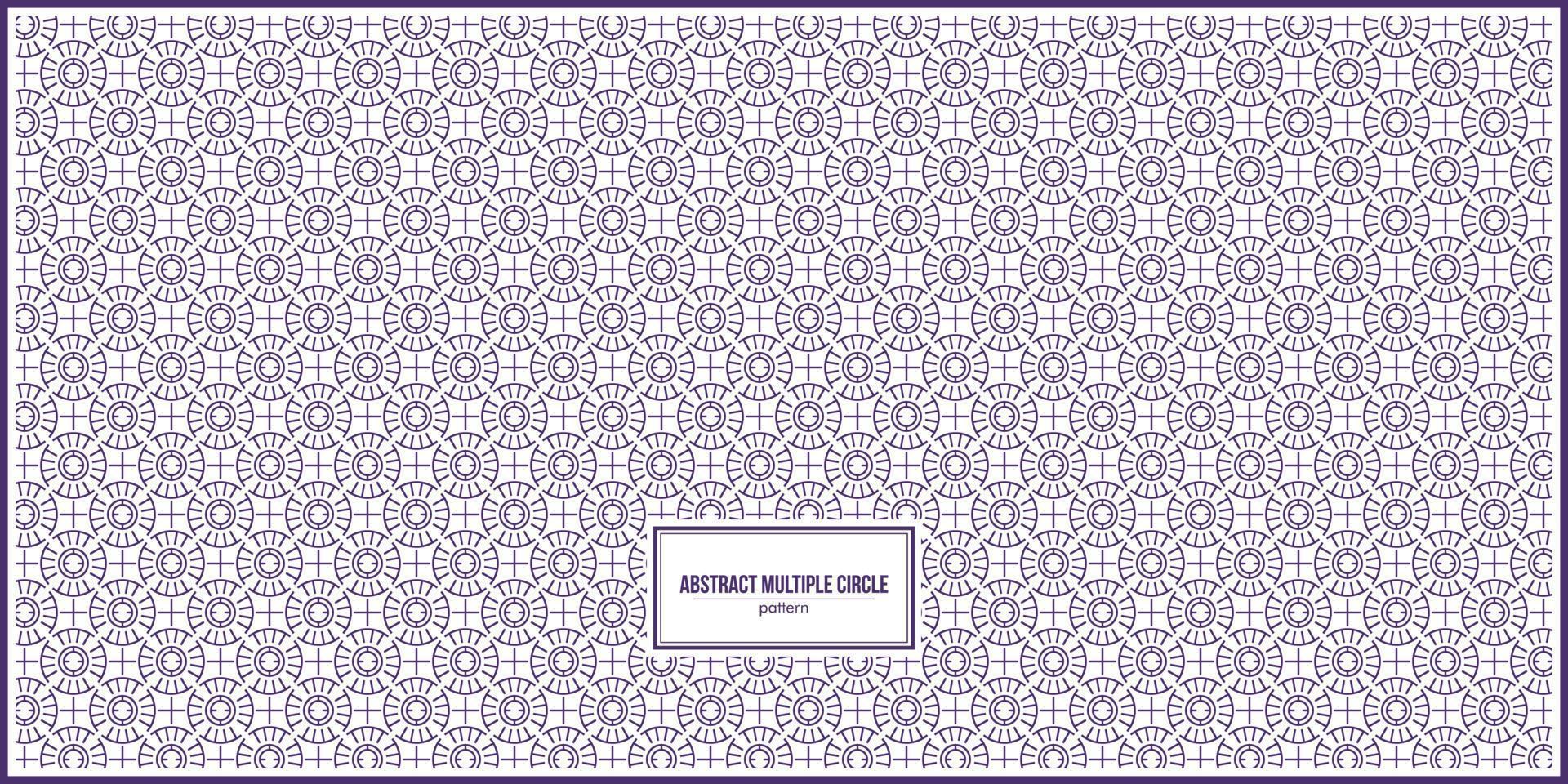 abstract multiple circle pattern with dominant dark purple vector