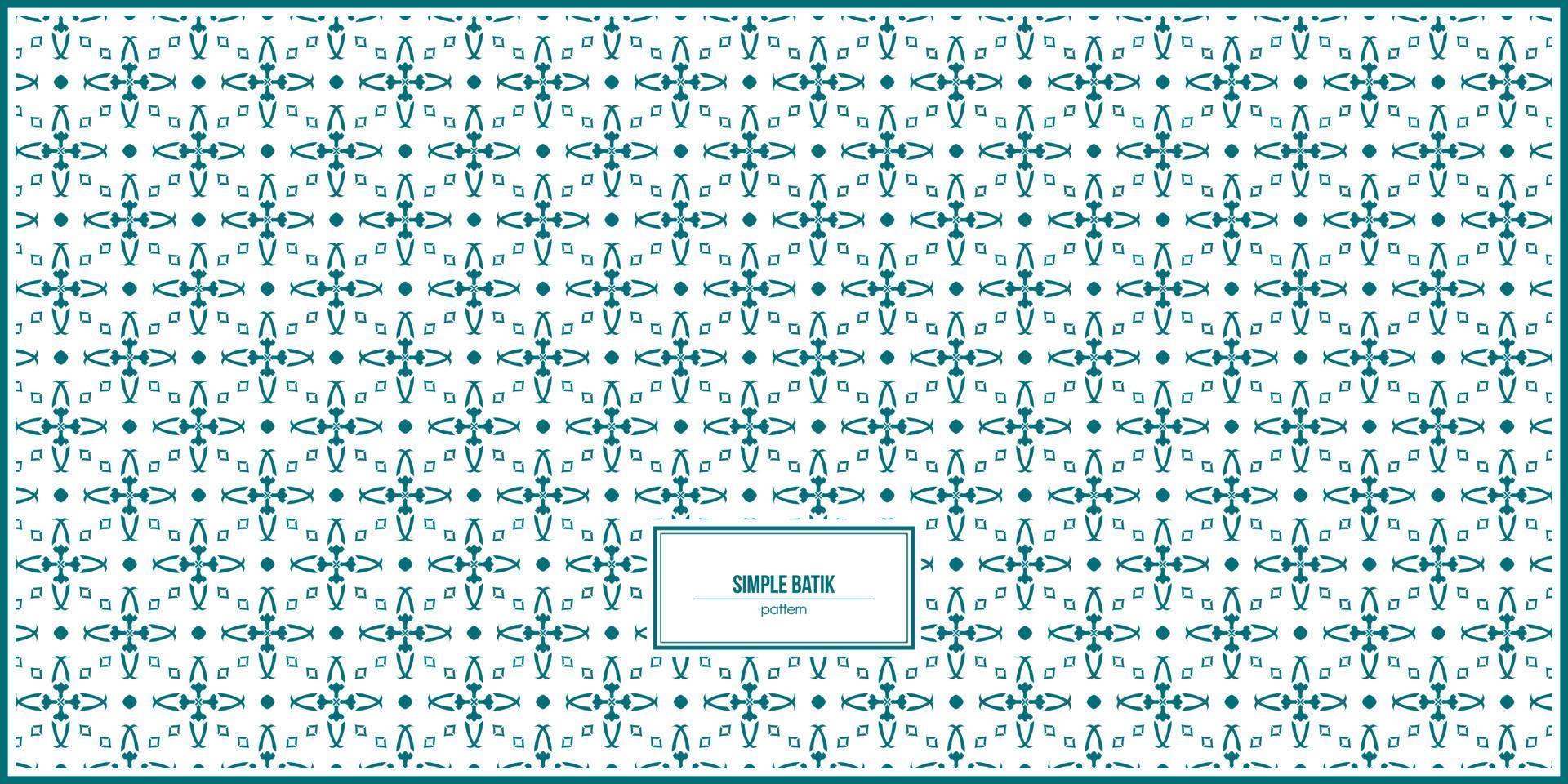 batik pattern with random shape ornaments vector