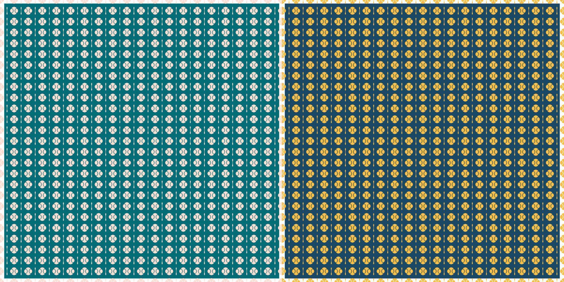 patrón de bola clásico con esquema de color doble vector
