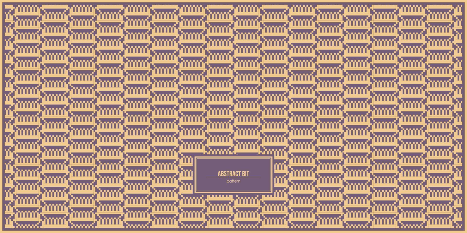 patrón de arte de bits abstracto único vector