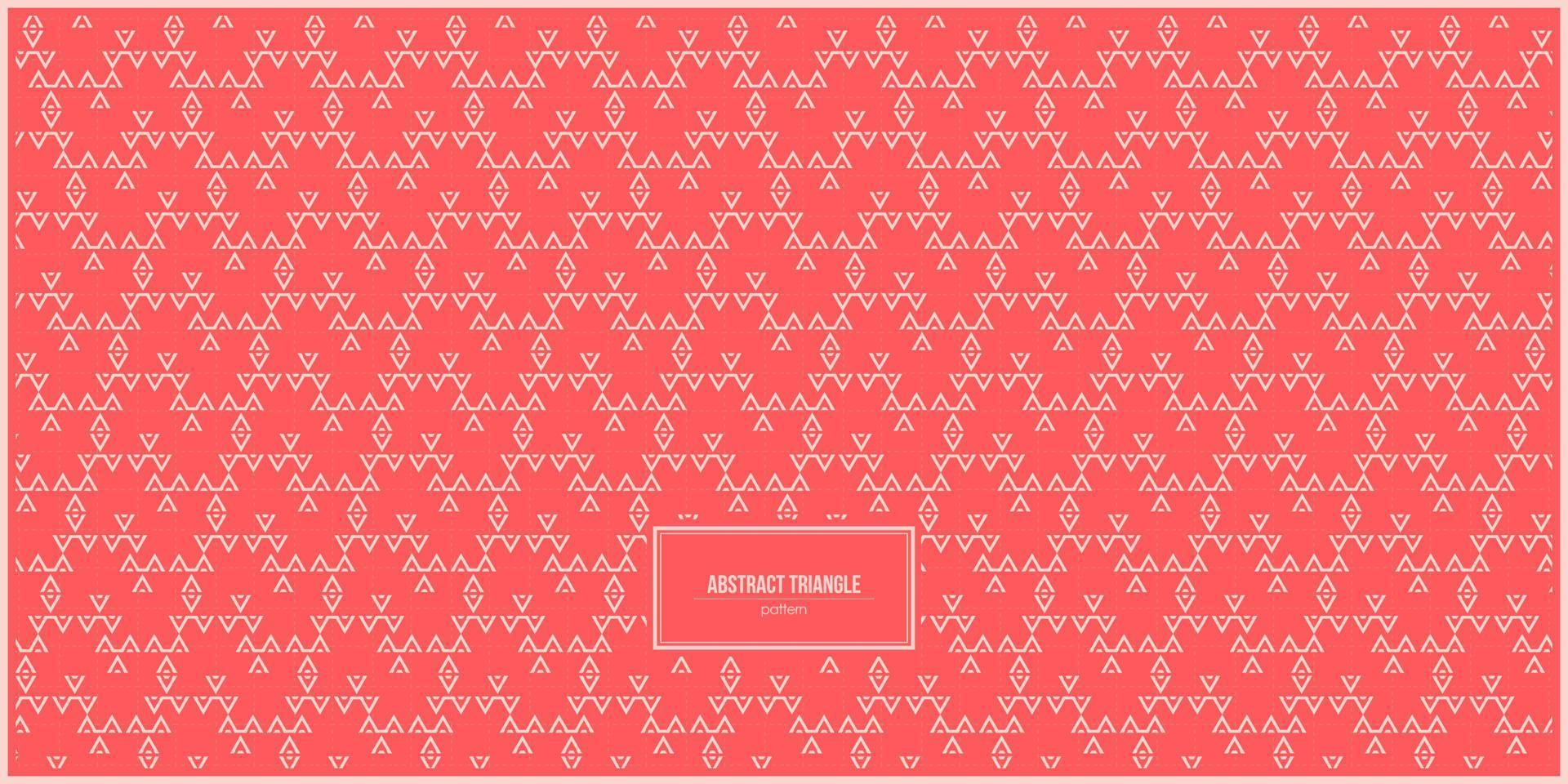 abtract triangle pattern with red pastel background vector