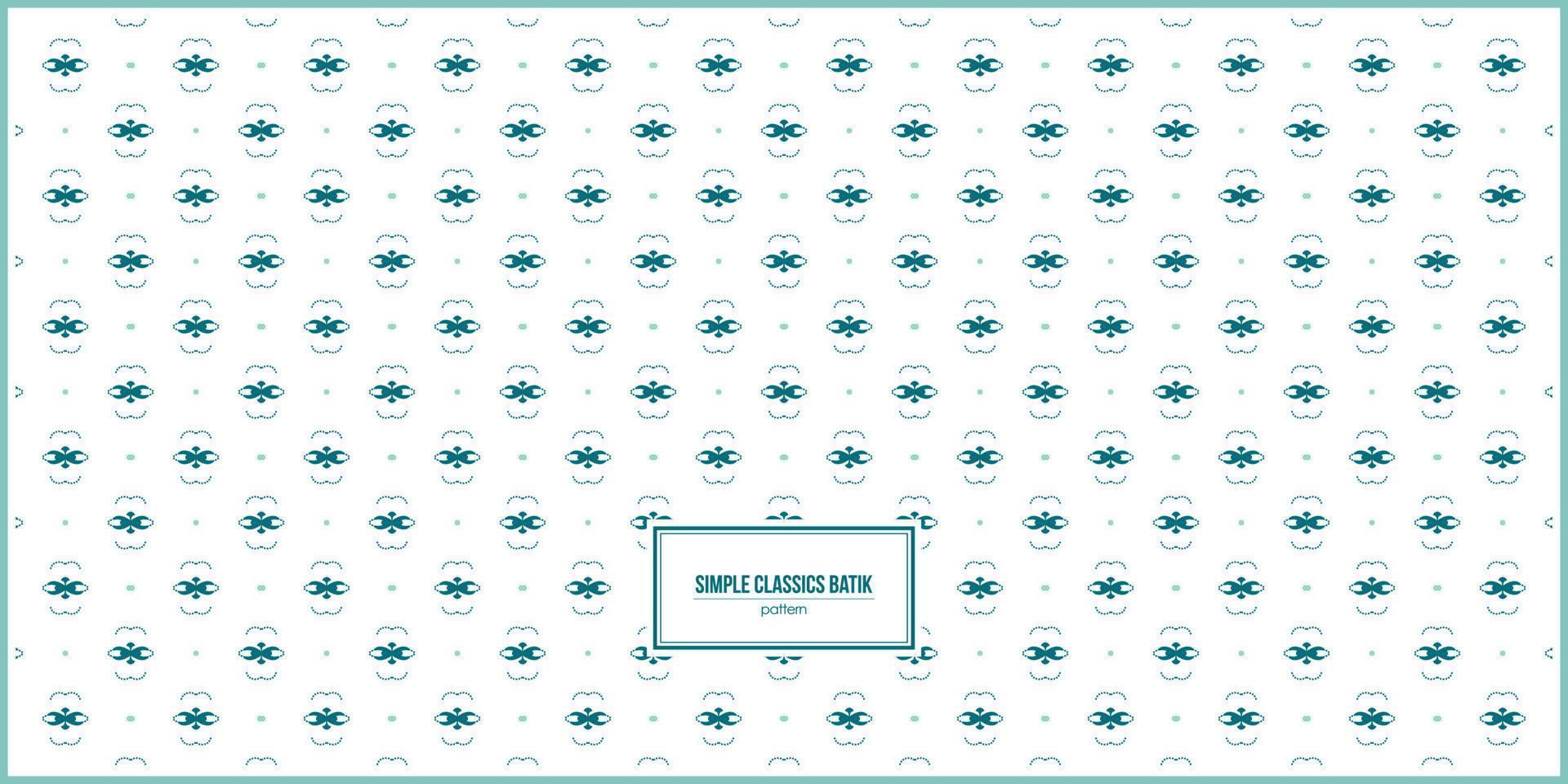 simple and lovely pattern of classic batik vector