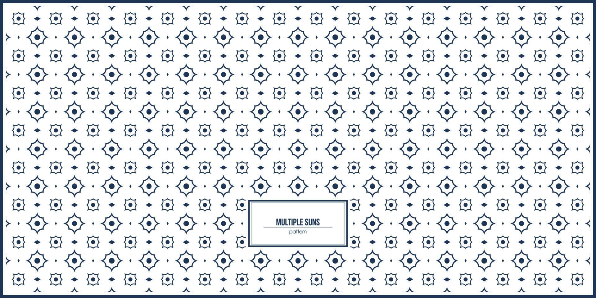multiple suns pattern with different size vector