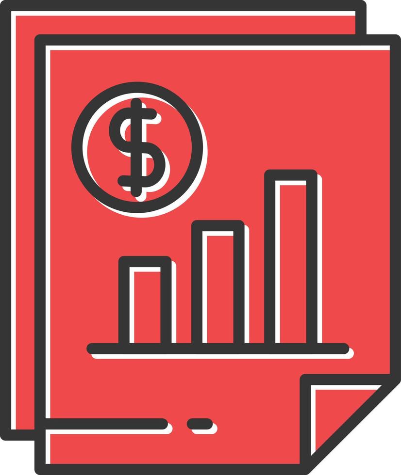Budget Filled Retro vector