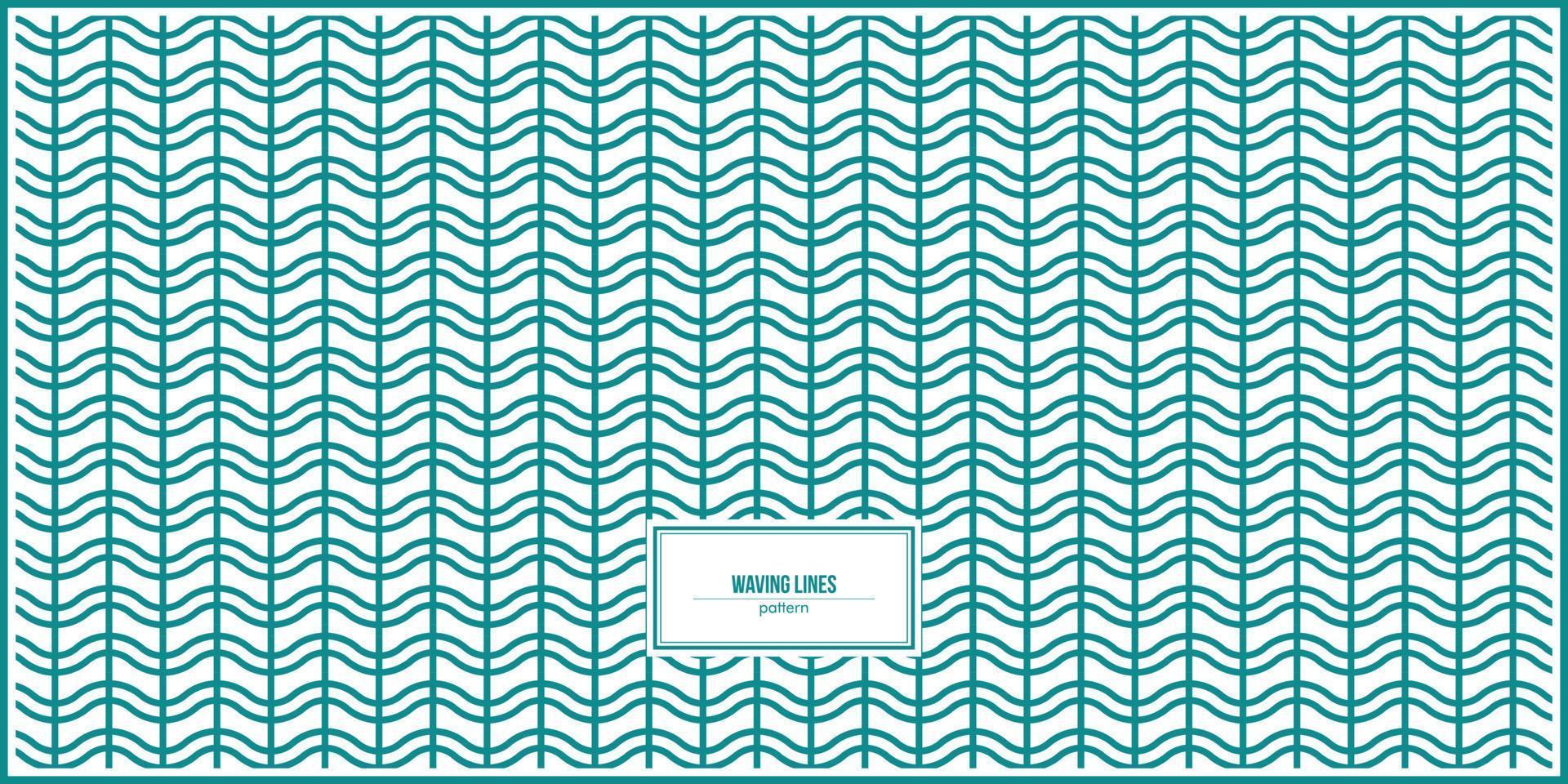 waving lines pattern with bright color vector