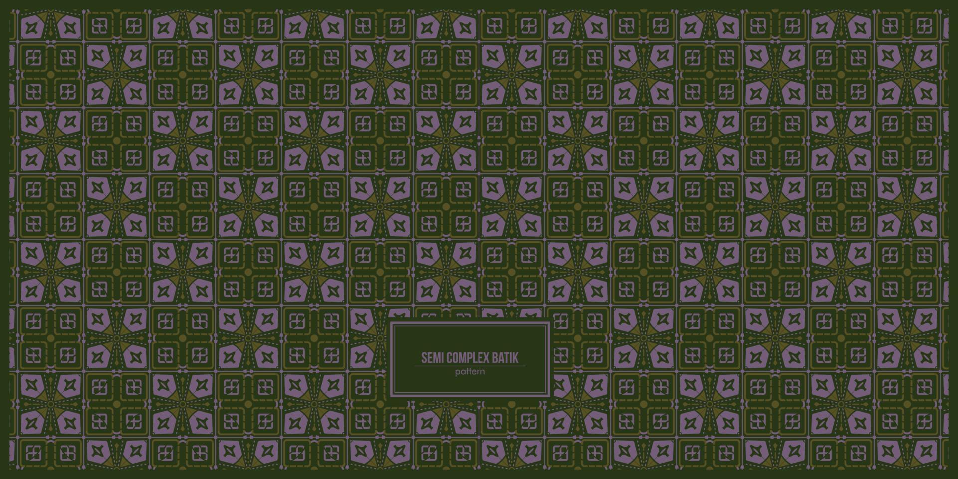 semi complex batik pattern with dark background vector
