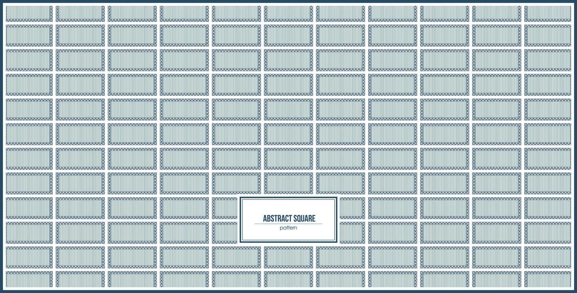 multiple square pattern with thin line inside vector