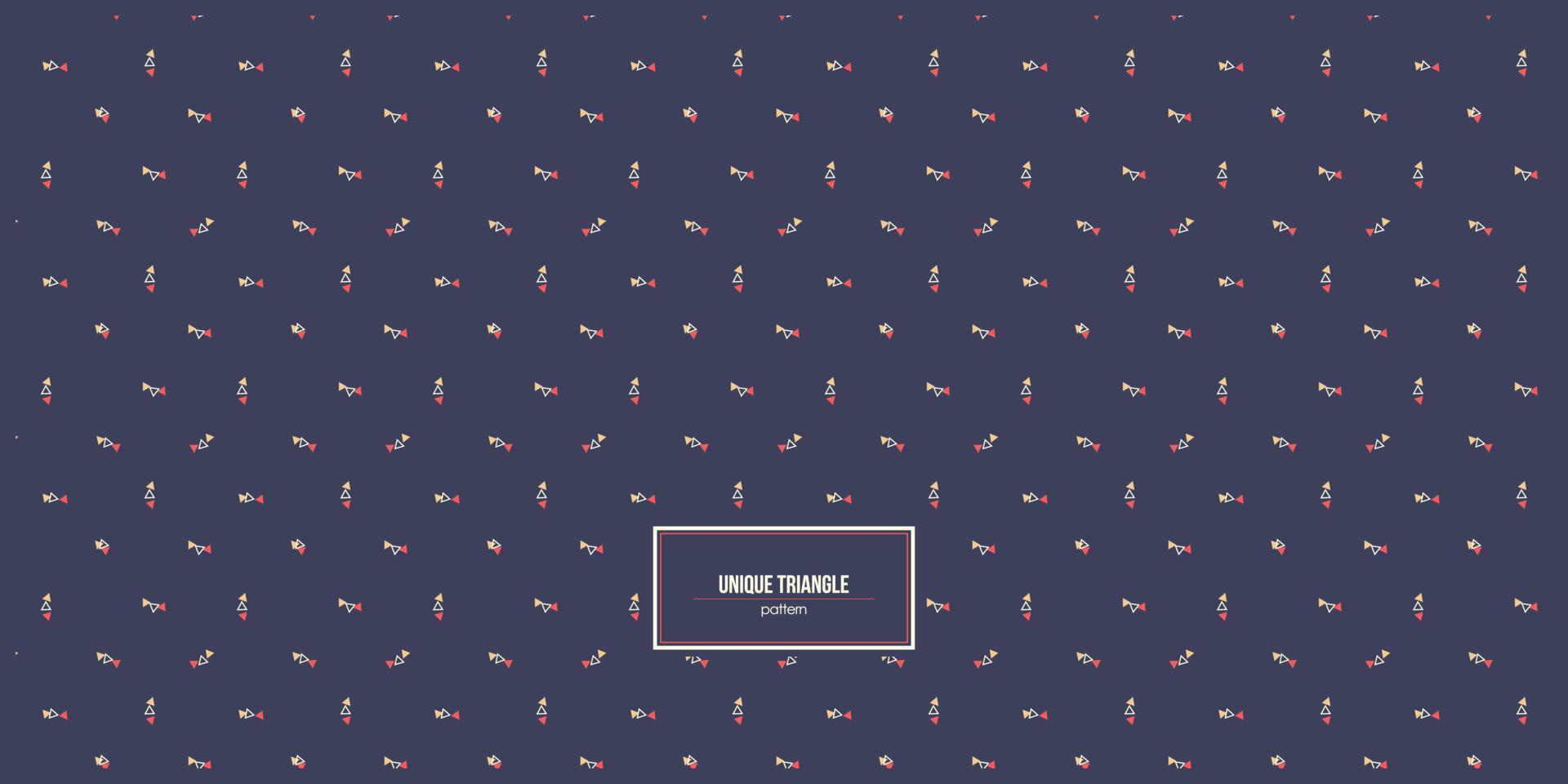 small triangles pattern with random placement and dark background vector