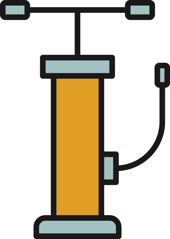 Air Pump Line Filled vector