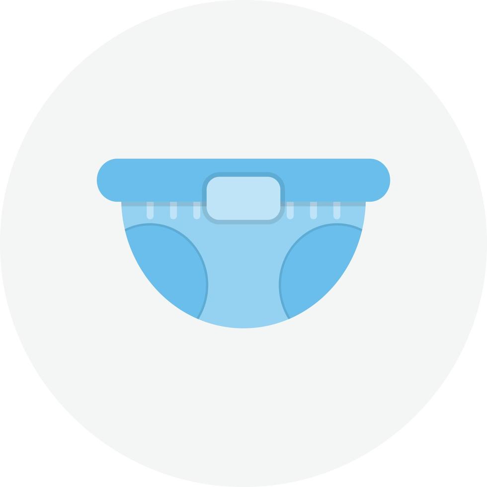 Diaper Flat Circle vector