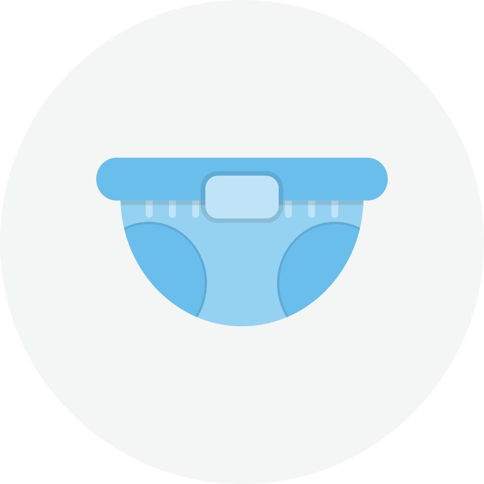 Diaper Flat Circle vector