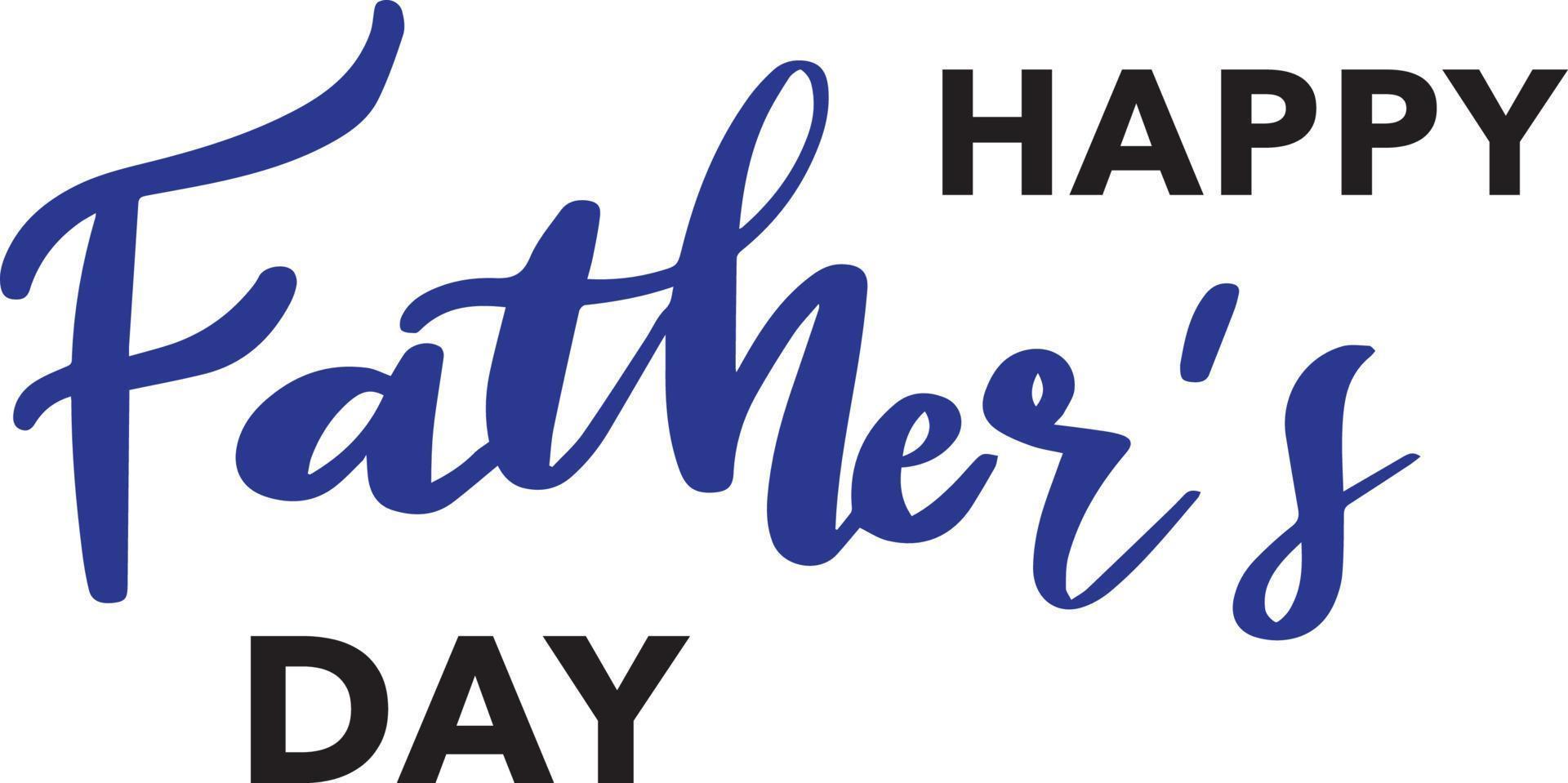 Happy Father's Day Lettering vector