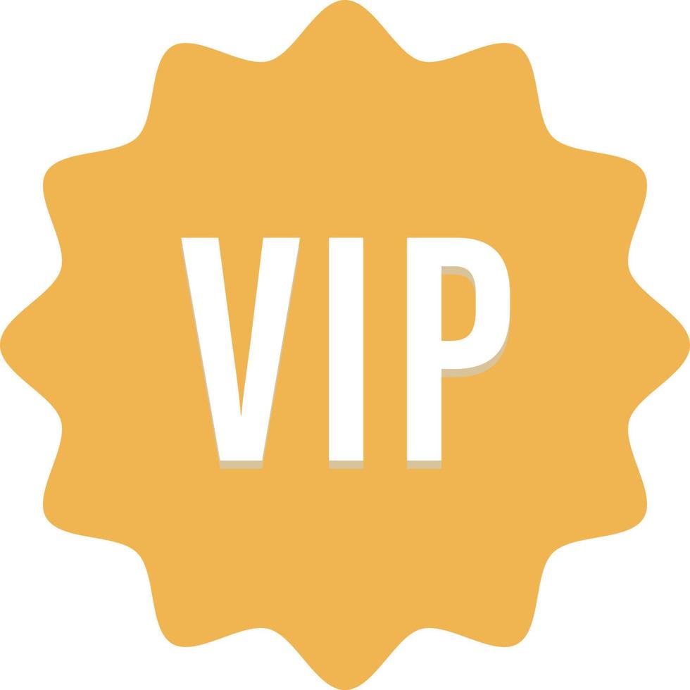 VIP quality badge or label of element vector