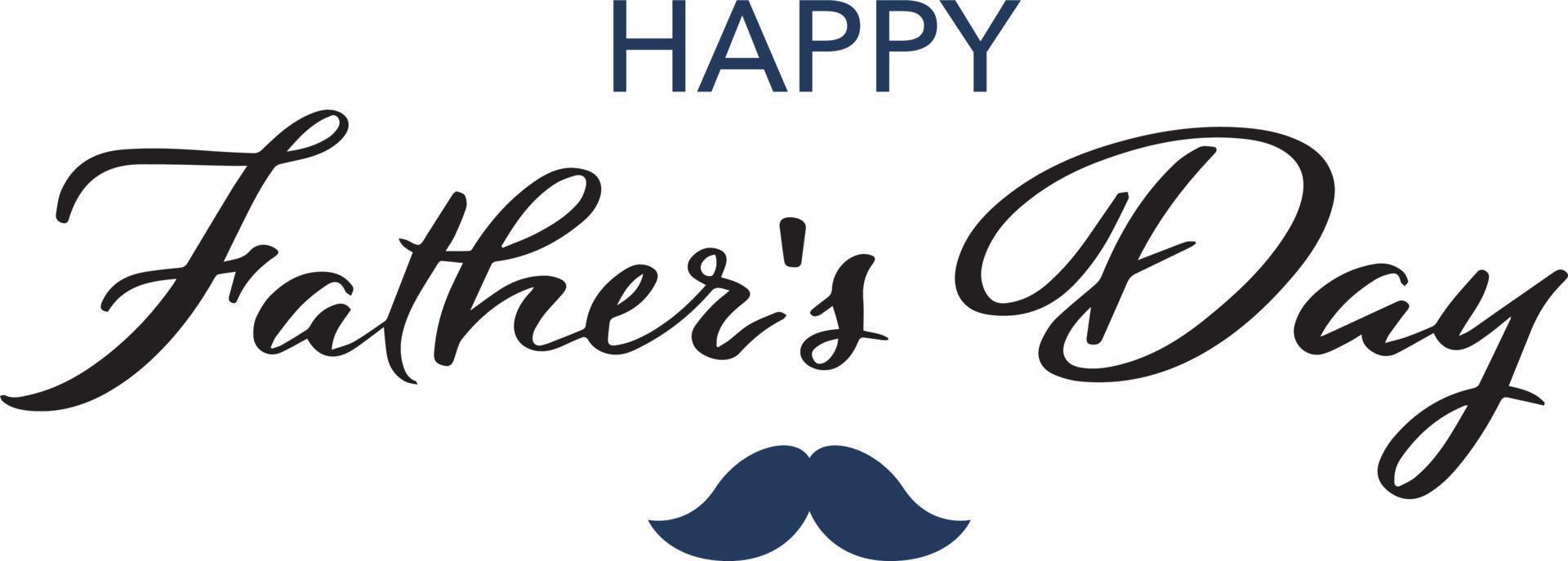 Happy Father's Day Lettering vector