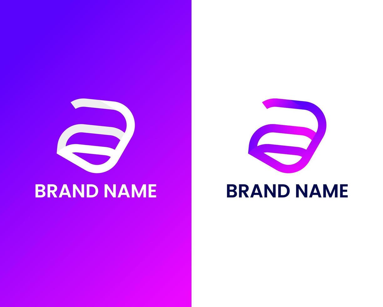 letter v and e modern logo design template vector