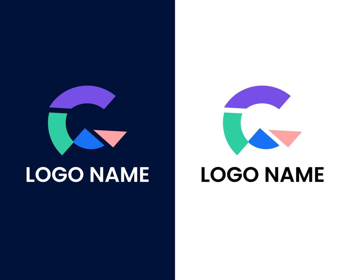 plantilla de diseño de logotipo moderno letra g vector