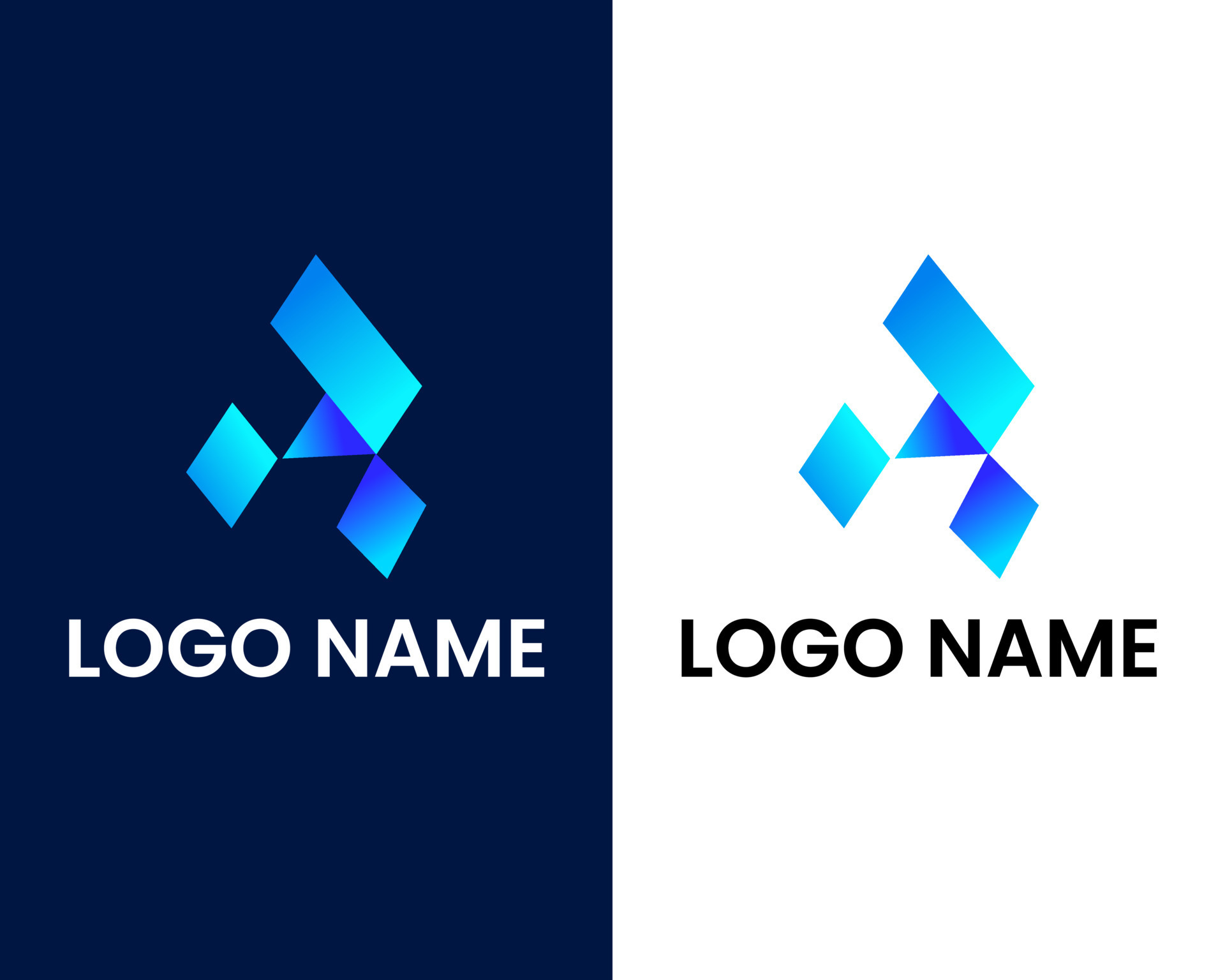 letter p with tech modern logo design template 9752509 Vector Art at ...