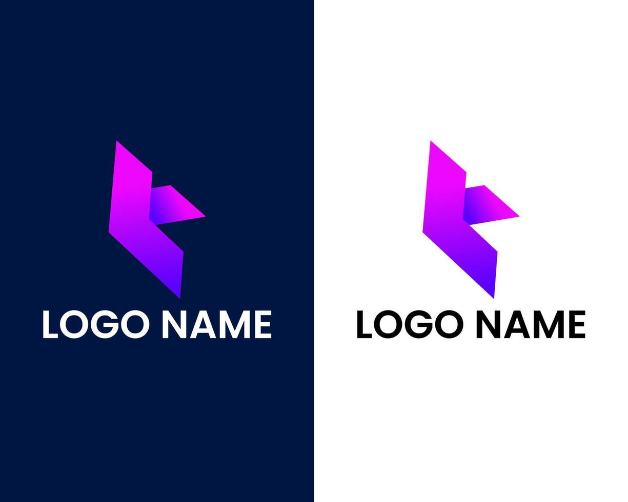 letter e and f modern logo design template vector