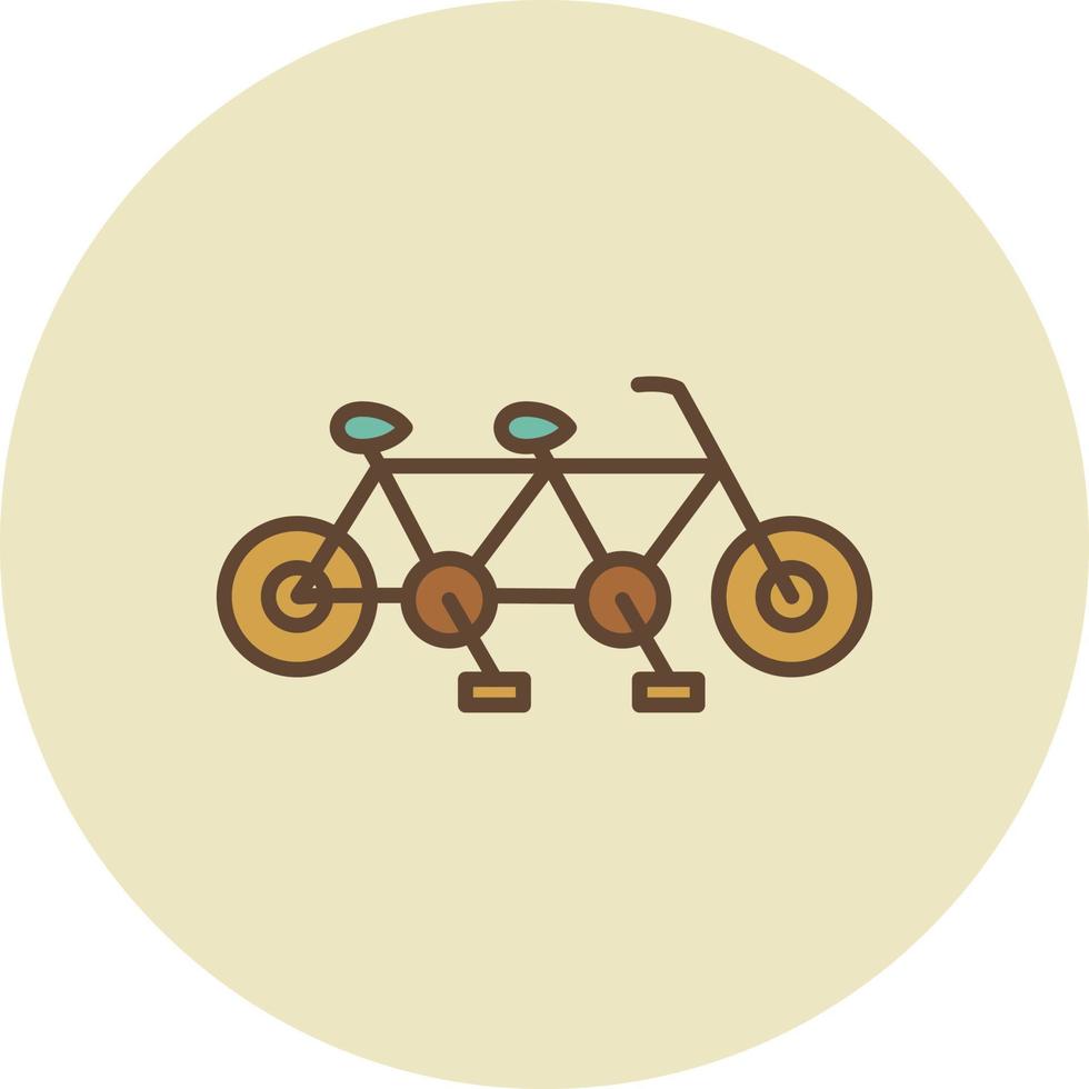 Tandem Filled Retro vector