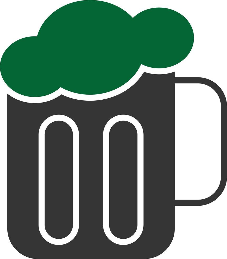 Beer Glyph Two Color vector