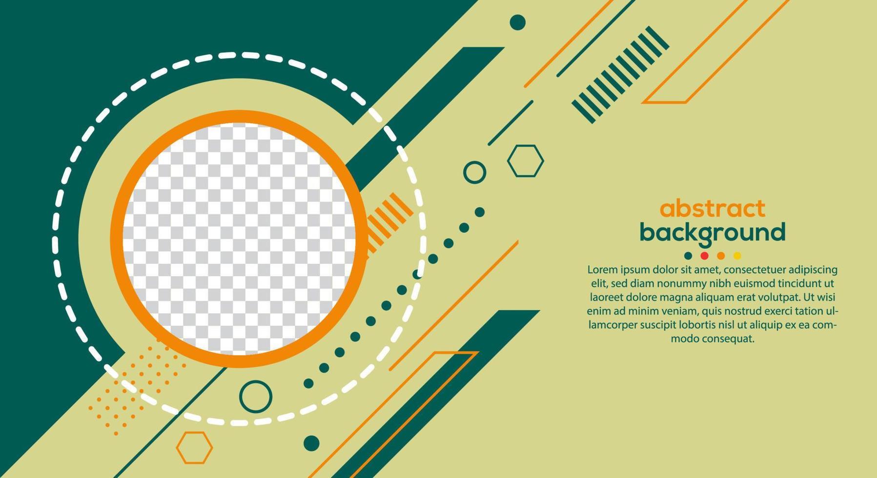 Geometric background. Dynamic shapes composition. vector