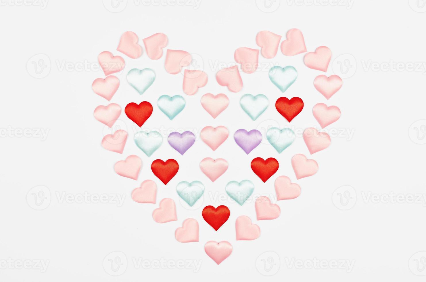 Heart from mini hearts photo