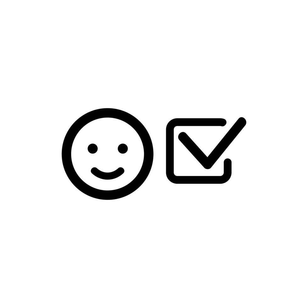 positive review icon vector. Isolated contour symbol illustration vector