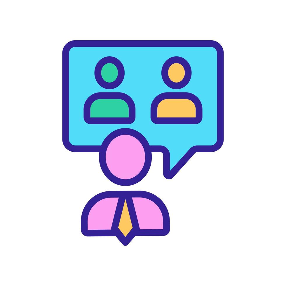 referral, business icon vector. Isolated contour symbol illustration vector