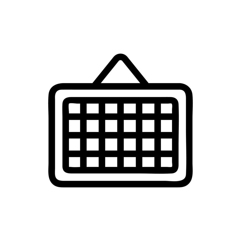 reminder icon vector. Isolated contour symbol illustration vector