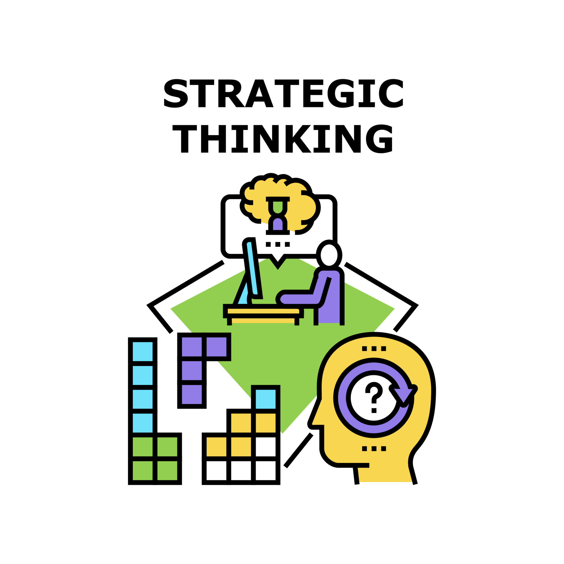 Strategic Thinking Vector Concept Illustration 9755643 Vector Art at