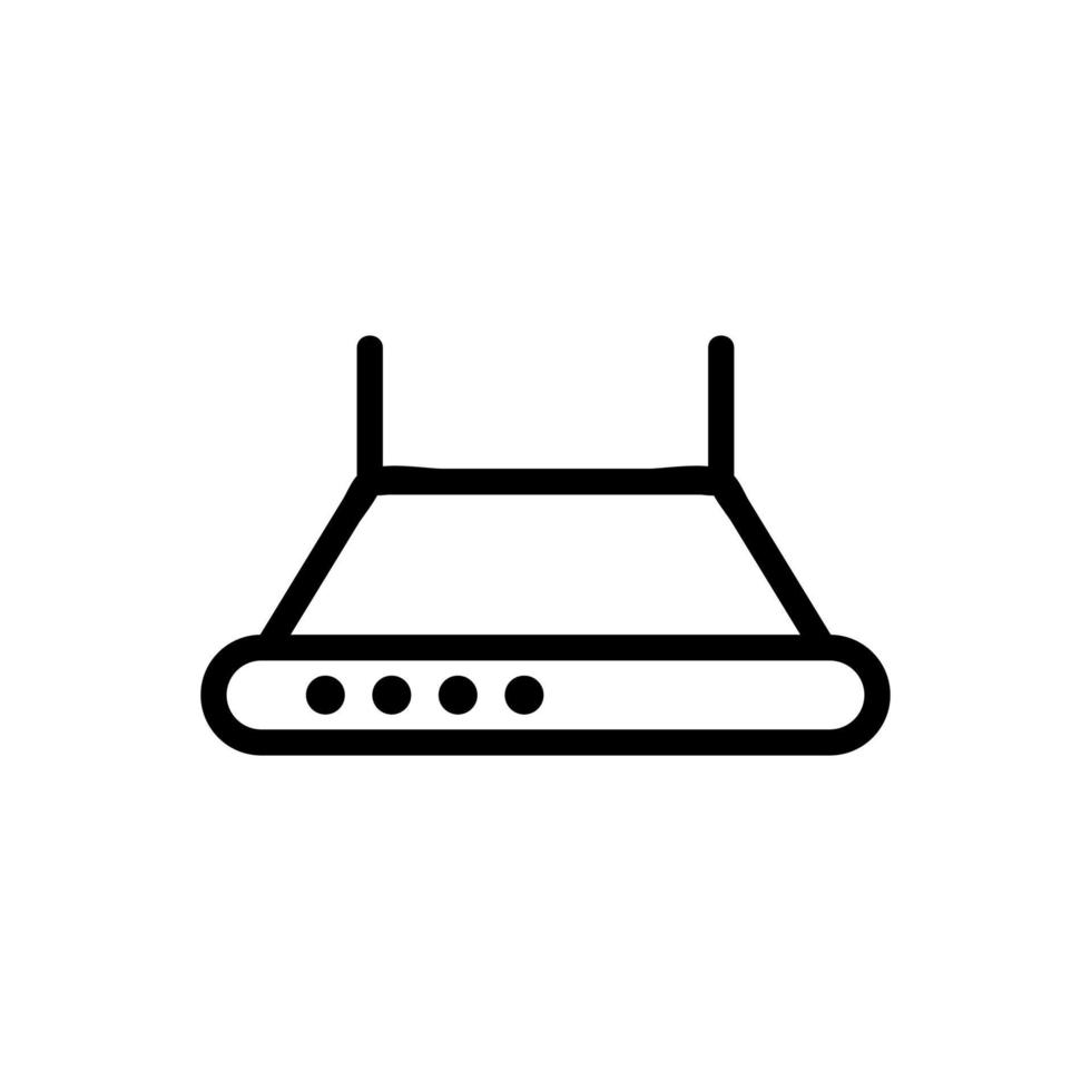 domeless cooker hood icon vector outline illustration