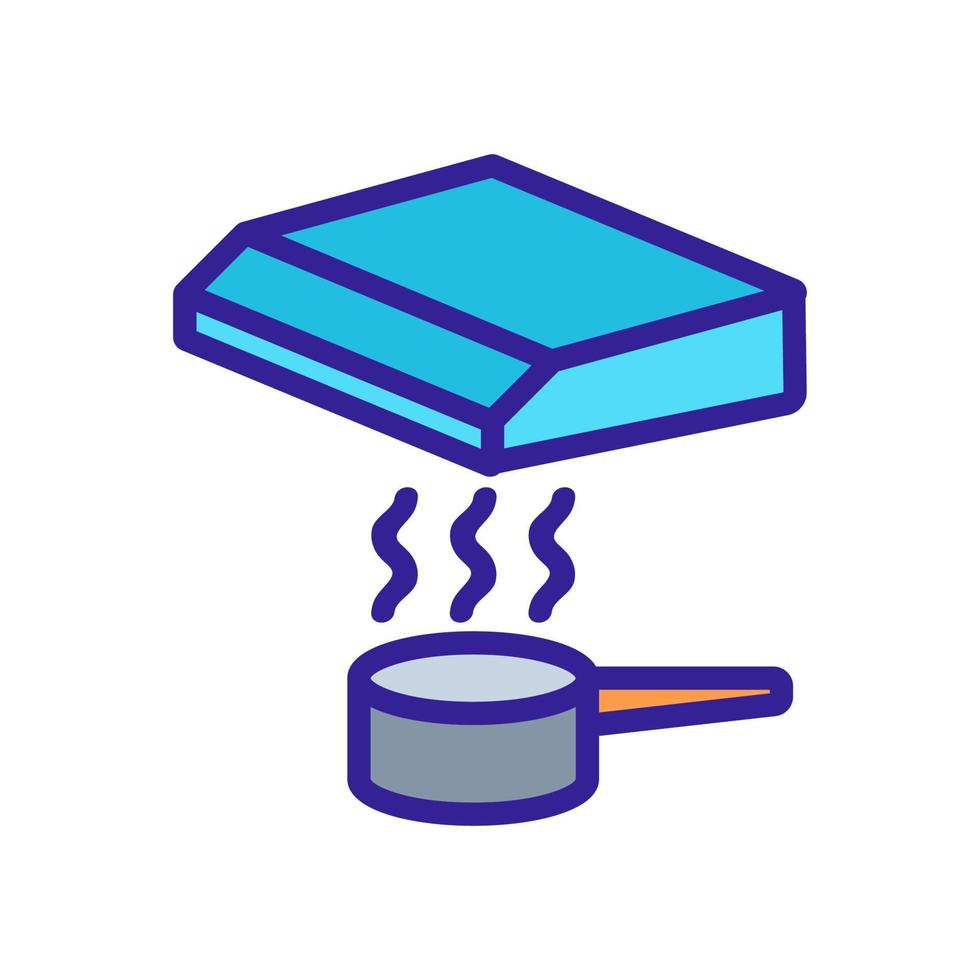 boiling saucepan under hood icon vector outline illustration