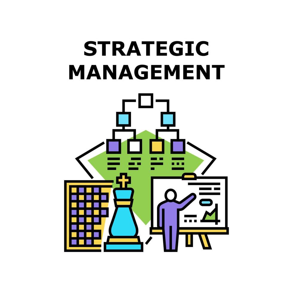 Strategic Management Vector Concept Illustration