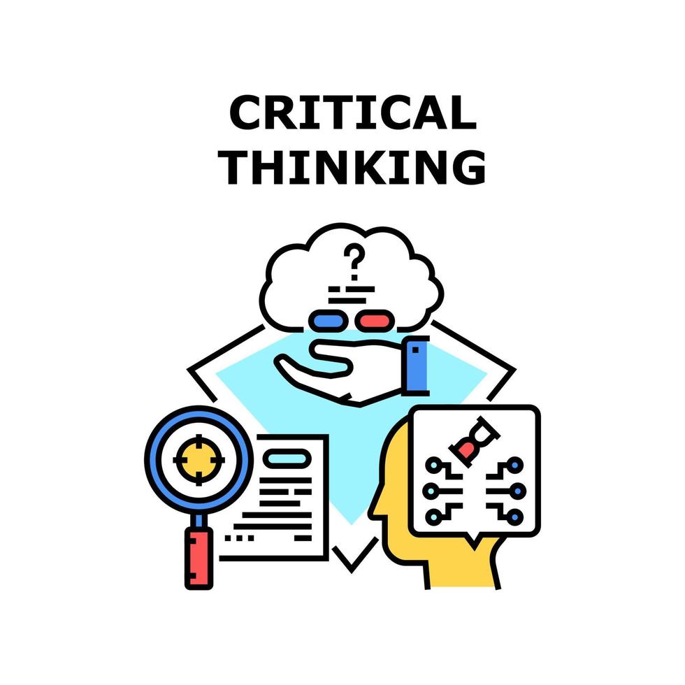 Critical Thinking Vector Concept Illustration