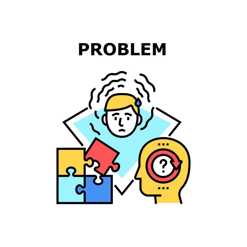 Problem Solve Vector Concept Color Illustration