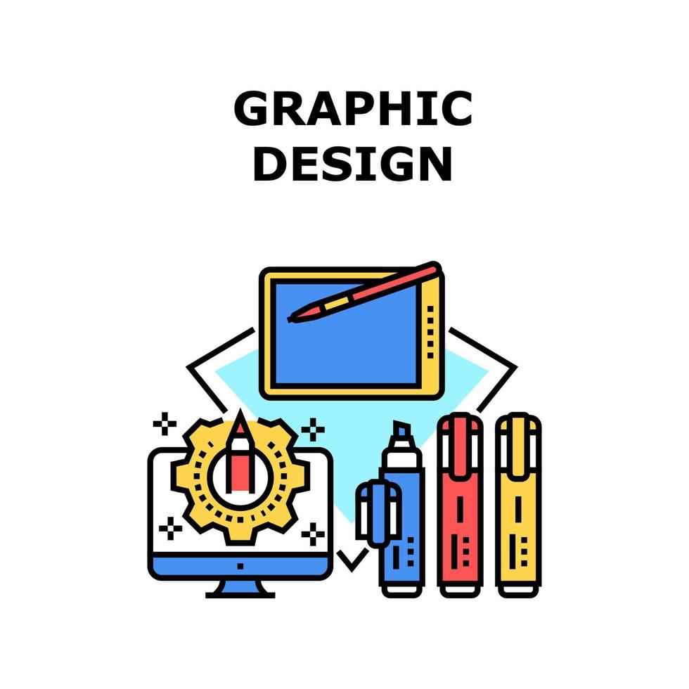 Graphic Design Vector Concept Color Illustration