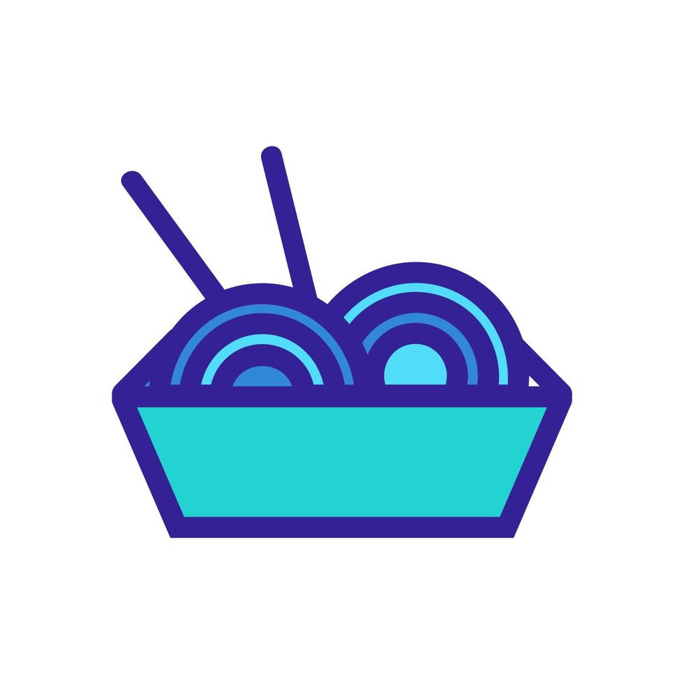 Ramen icon vector. Isolated contour symbol illustration vector
