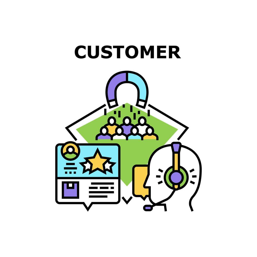 Customer Review Vector Concept Color Illustration