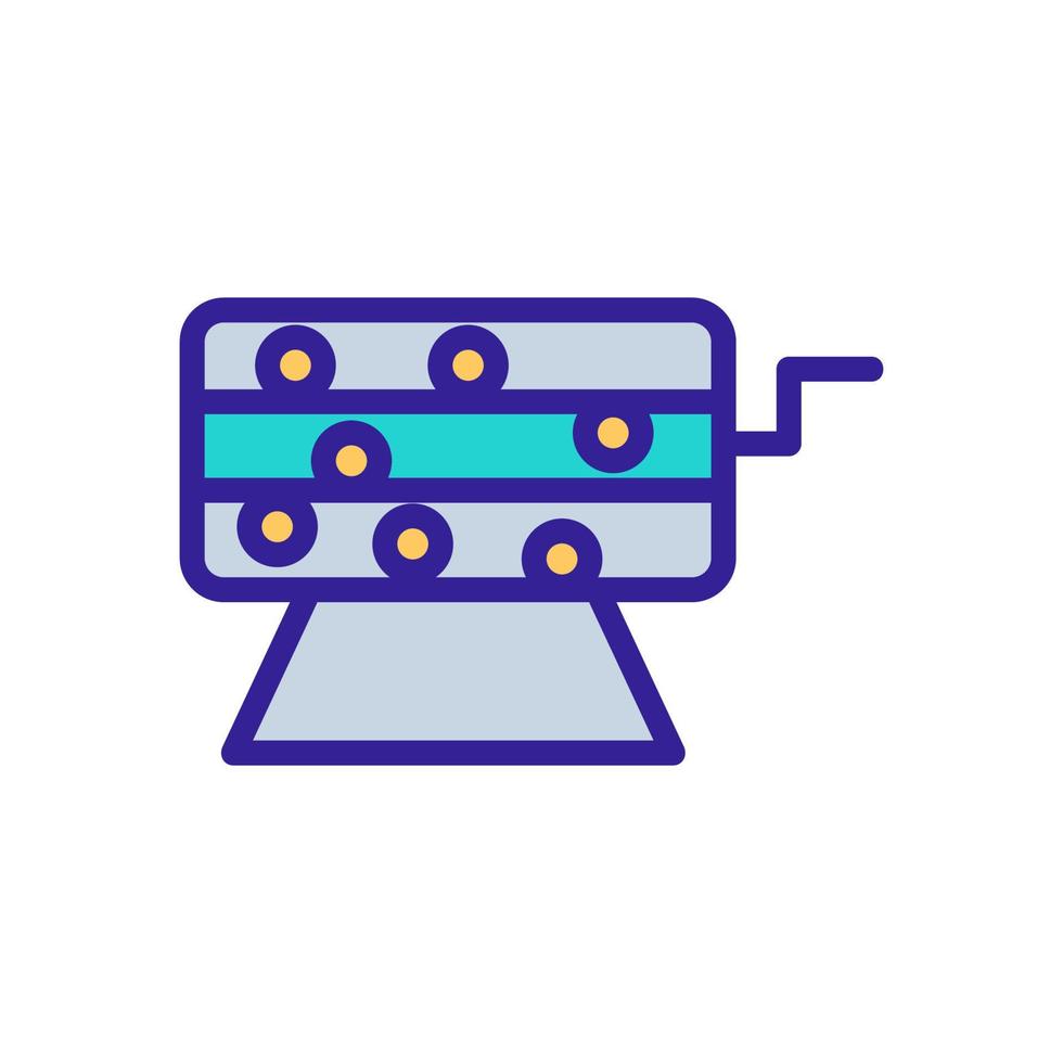 bingo lottery icon vector outline illustration