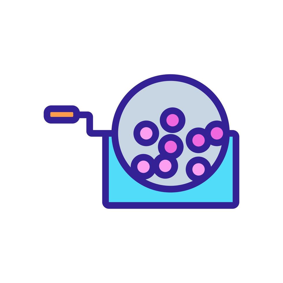 the tournament lottery icon vector outline illustration