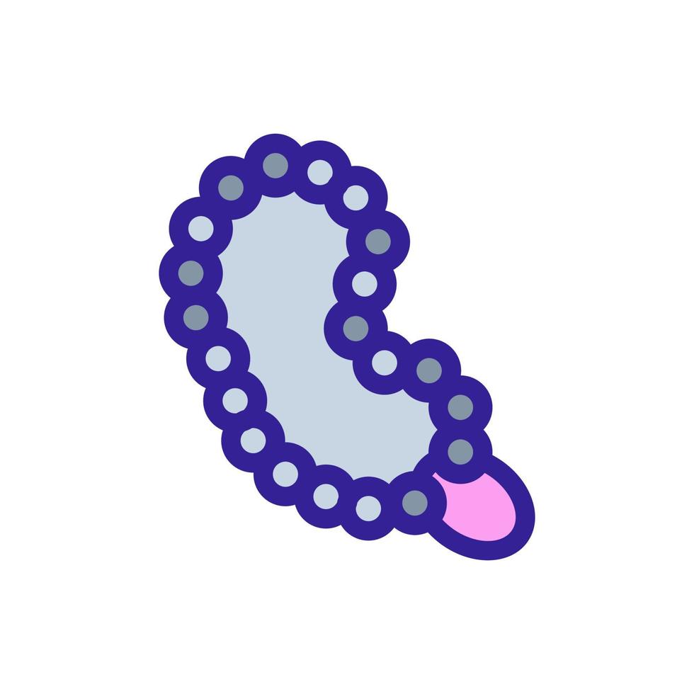 Rosary icon vector. Isolated contour symbol illustration vector