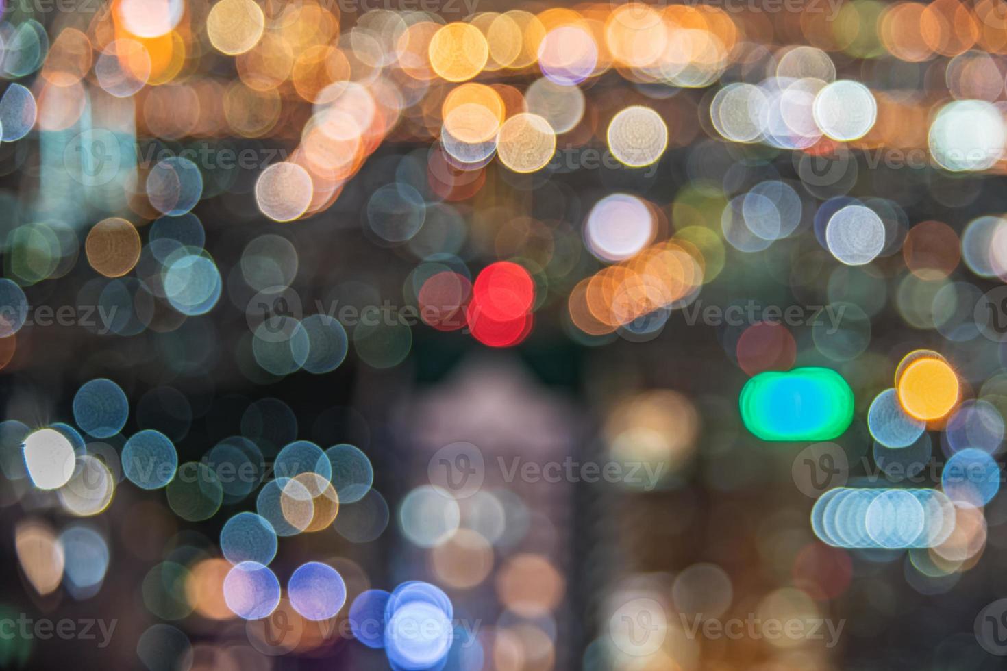 Abstract colorful circular bokeh background. photo