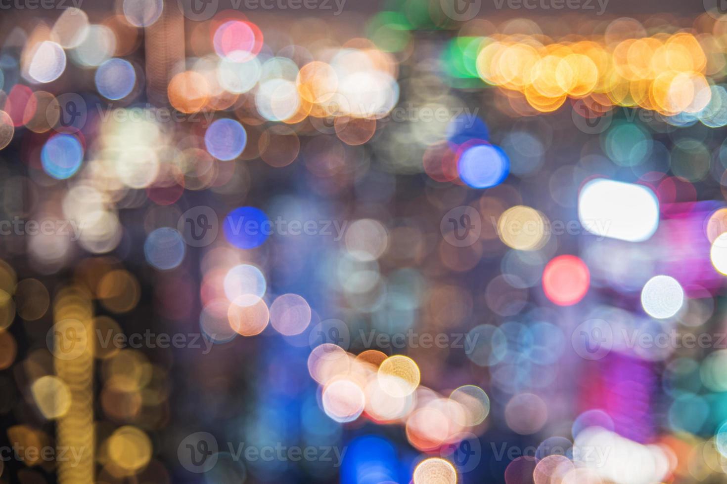 Abstract colorful circular bokeh background. photo